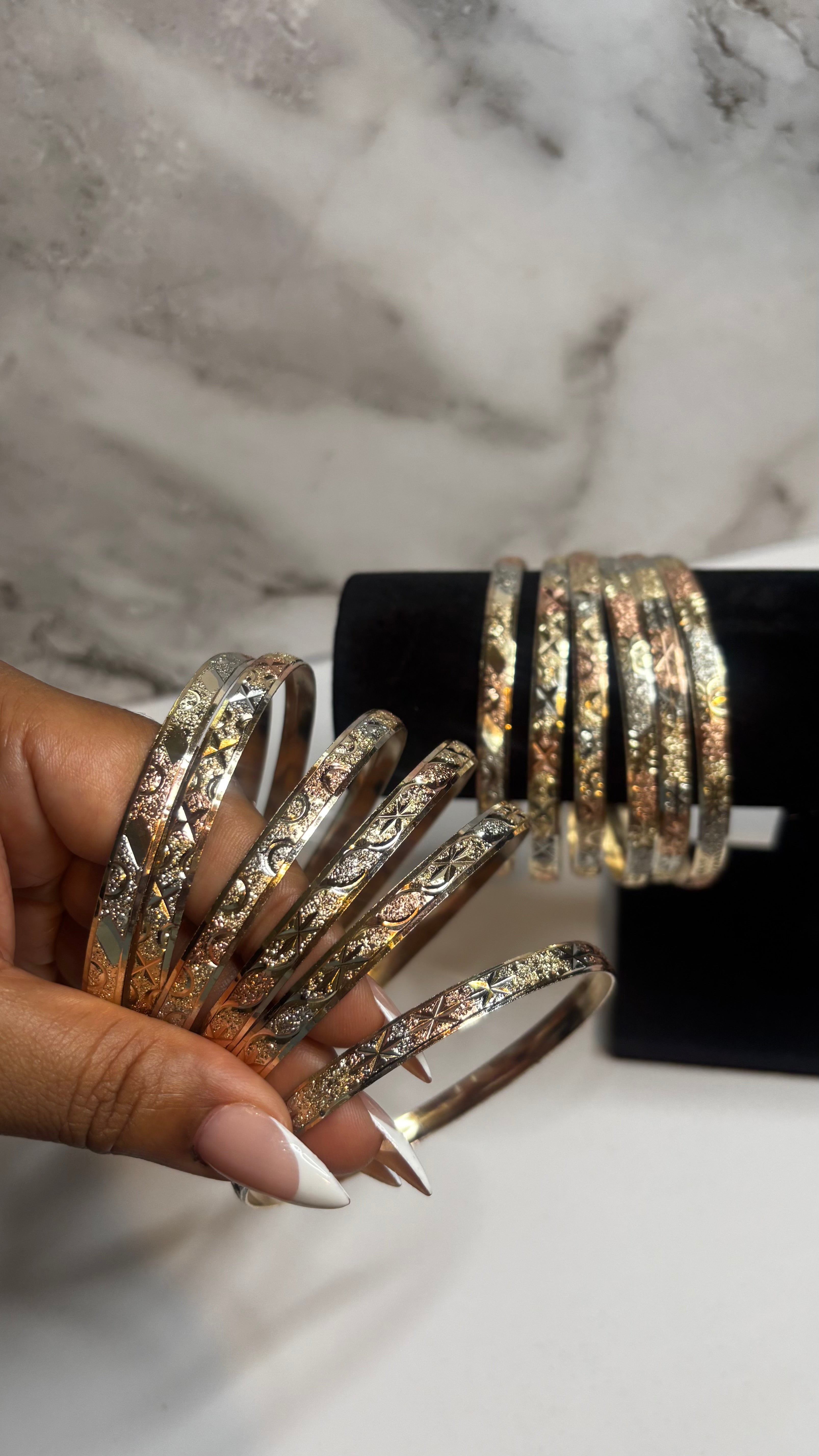 Three Tone Bangles