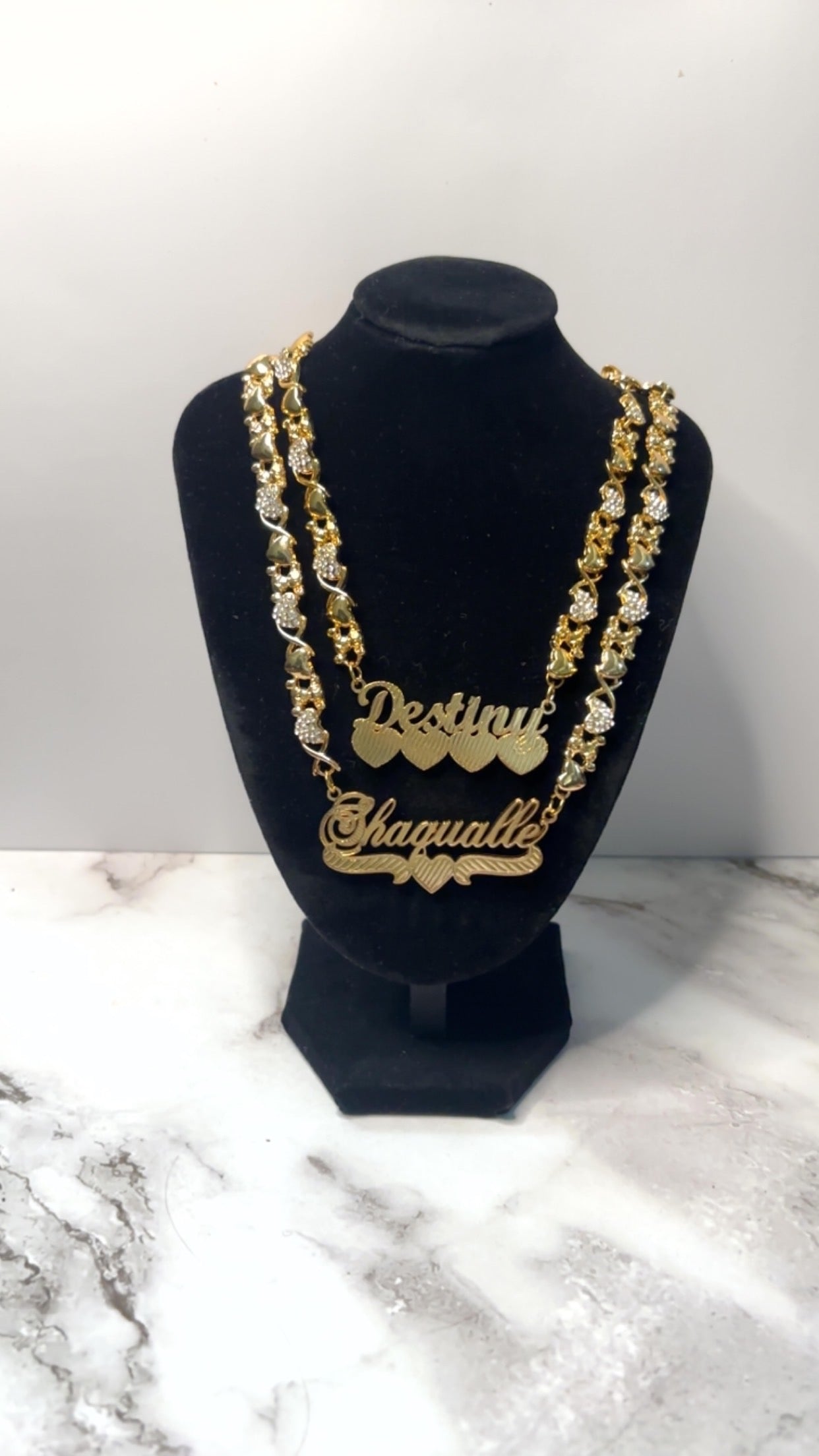 Teddy Chain Double Plated Name Plates | Custom