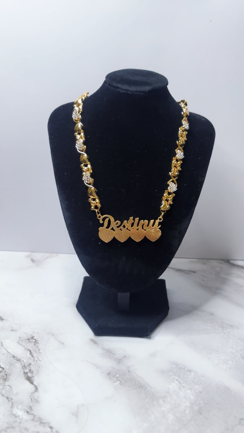 Teddy Chain Double Plated Name Plates | Custom